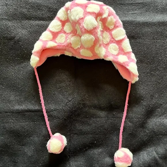 H & M Childs Pink/White Winter Hat - Picture 5 of 5